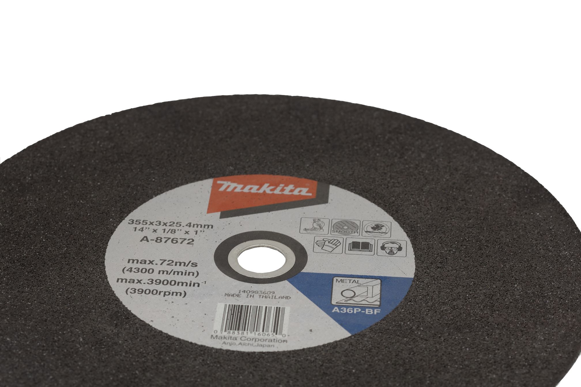 Buy STEEL CUTTING DISC 14" X 3MM MAKITA Online | Hardware Tools | Qetaat.com
